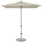 Suncomfort by Glatz Sonnenschirm Push-Up, off grey, 210 x 150 cm rechteckig, Gestell Aluminium, Bespannung Polyester, 4.2 kg