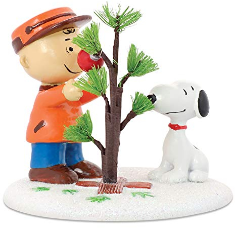 Department 56 Peanuts Charlie Brown & Snoopy The Perfect Tree Figur, handgefertigt und handbemalt, 7,9 cm