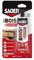 Sader Colle à Bois Prise Rapide 2 min – Colle Forte pour Tous Bois et Dérivés – Intérieur – Transparente après Séchage - Sans Solvant – Tube de 125 ml
