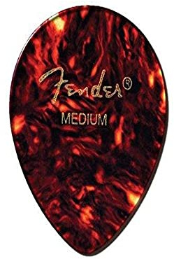 Fender 098-0347-700 347 Shape Picks, 12 Count, Shell, Thin