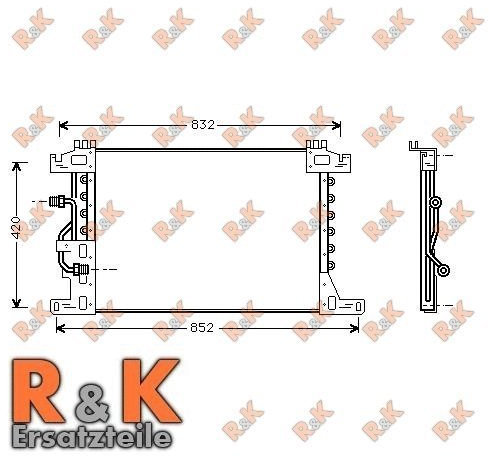 Prasco MEA5144 Kondensator, Klimaanlage