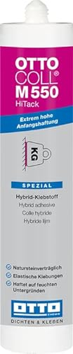 OTTOCOLL M 550 HiTack Hybrid-Klebstoff 310ml C01 weiss - Hält sofort - Innen & Außen - Extrem hohe Anfangshaftung - Für Holz, Metall, Kunststoff & Naturstein