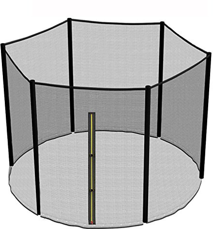Green Bay Trampoline Safety Net Replacement Enclosure 6 8 10 12 13 14 FT | PE with 4mmx4mm UV Resistant,Zip System,Trampoline Net Replacement,Added Buckles,Net Only