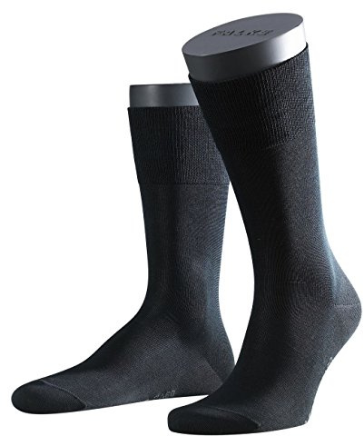FALKE Herren Airport Plus Socken atmungsaktiv klimaregulierende geruchshemmende Wolle Baumwolle verstärkte Plüschsohle einfarbig halbhoch flache Naht druckfreie Fußspitze Business Alltag 1 Paar