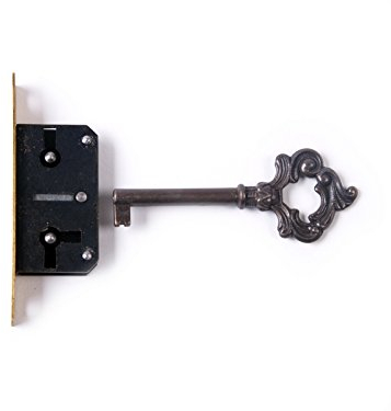 Holzando.de Einsteckschloss mit SchlÙssel (B-b, 50mm)