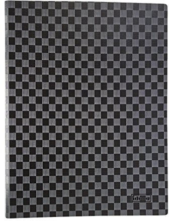 Idena 10350 - Sichtbuch Karo, DIN A4, 20 Hüllen, schwarz