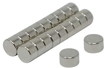 N45 Neodymium Magnet for Arts, Crafts, Model Making, DIY, Hobbies, Office, and Home - 5mm dia x 3mm thick - Pack of 20