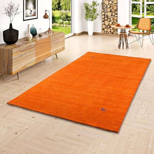 Natur Teppich Indo Nepal Gabbeh Shiva Terrakotta in 10 Größen