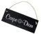 Carpe Diem Schild Schiefertafel graviert - Sonne Türschild Genieße den Tag 22x8cm | Dekolando