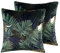 Dekokissen 2er Set 45x45 cm Polyester Dschungel-Muster dunkelgrün Bellerose
