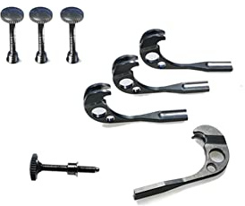 STRADPET Titan-Feinstimmer-Set für Cello, 4-in-1, Grau | Integriert, Helle oder pistolengraue Option, Leichte Version