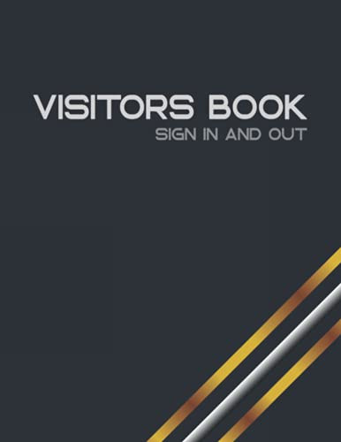 Visitors Book Sign In And Out: Contact Tracing Book, Visitors Record Book For Signing In And Out, Large Size 8.5 x 11 Inches.