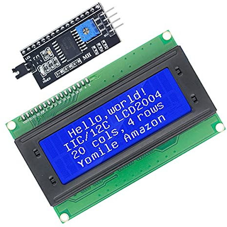 Youmile IIC/I2C/TWI Serial 2004 20x4 LCD-Modul Shield Display Blaue Hintergrundbeleuchtung für Arduino UNO