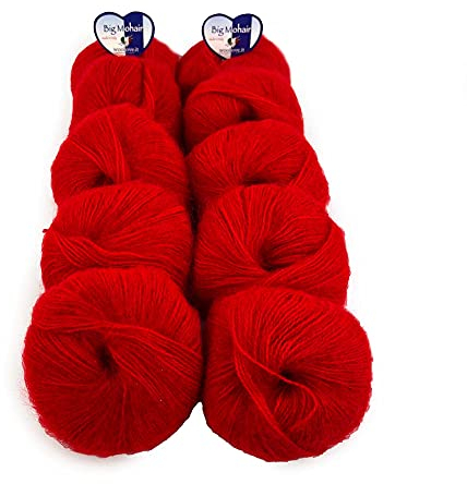 Tricot Café – Big Mohair – ideal für Neugeborene, Wollgemisch, Rot 15