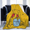 ZQBDFC Winnie The Pooh Gemütliche, luxuriöse Bettdecke, weiche Flanelldecke, Sofa, Stuhl, Bett, Couch für Erwachsene und Kinder, X in60 x 127 cm