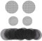 Lwtsrp 40 Stücke Rundes Netz für Blumentopf, Blumentopf Netz Pad, Mesh Bonsai, Bonsai Gitter, Für Bonsai- Oder Topfpflanzen im Freien 2 Größe (Schwarz)