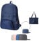 Uktunu Faltbarer Rucksack Ultra Leicht Unisex Tagesrucksack Outdoor Wasserdichter Wanderrucksack für Camping Wandern Reisen Sport Klettern Radfahren Marineblau