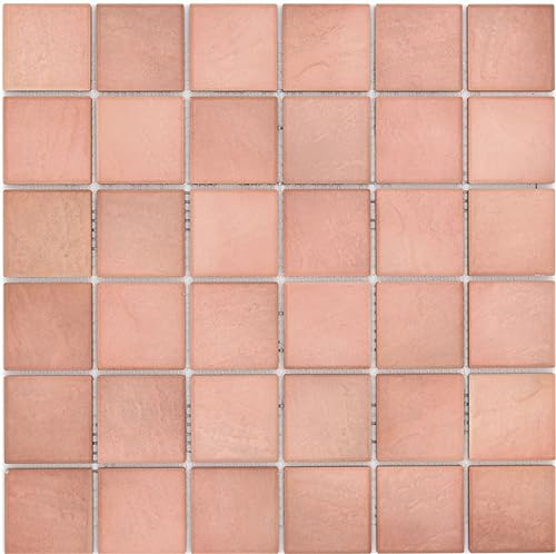 Jasba - Mosaico in ceramica effetto pietra, per interni ed esterni, soggiorno, cucina, bagno, doccia, piscina