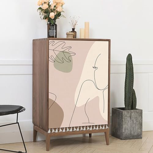 Chaoyilian Schranktür Vorhang,Schrankvorhänge für Küche,Schrank Schatten Vorhang,Kleiderschrank Sichtschutz Vorhang,Sonnenschutz,Sichtschutz,Einfach,für Schuhschränke,Schränke,Bücherregale