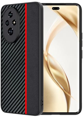 FDHYFGDY Custodia per Honor 200 Pro 5G Cover, Antigraffio, Antiurto, Protezione per Fotocamera, Custodia Protettiva per Fotocamera [Fibra di Carbonio] Custodia Protettiva per Honor 200 Pro