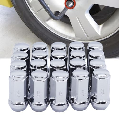 M14 x 2 Wheel Nuts Set of 20pcs,LR068126 RRD500290 RRD500510 Steel Alloy Wheel Lug Nuts Set Fit for Ford Transit MK6 & MK7 2000-2014