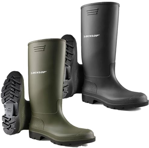 MENS LADIES UNISEX DUNLOP WELLINGTONS BOOTS WELLIES FULLY WATERPROOF CALF HIGH ANKLE MUCKER SNOW RAIN RUBBER SHOES