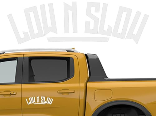 Low N Slow Aufkleber,Low N Slow Aufkleber für Auto - Umriss lustiger Aufkleber | Reflektierender Aufkleber für sicheres Fahren, wasserdichte Heckscheibe, langlebiges Autozubehör für