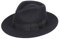 VANTOBEST Klassischer schwarzer Fedora-Hut mit breiter Krempe, Panamahut, Filz, Kirche, Derby, Pork Pie, Jazz-Hut mit Gürtel, für Damen und Herren, Schwarz , 1