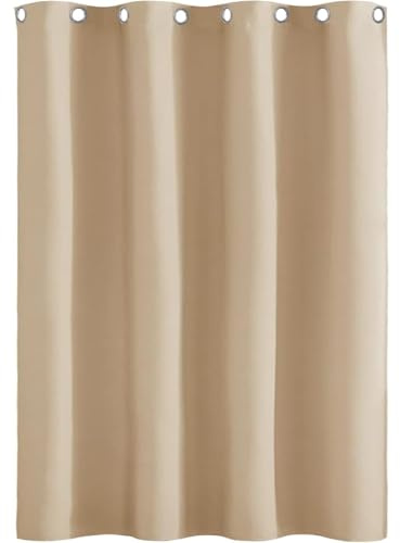 AMZYU Tende da Cucina 1 Pezzi, 100 x 250 cm Tende Soggiorno Moderne Termiche Tende per Interni Oscuranti Lavabile, Tinta Unita Antirumore per Porta Finestra, Color Crema