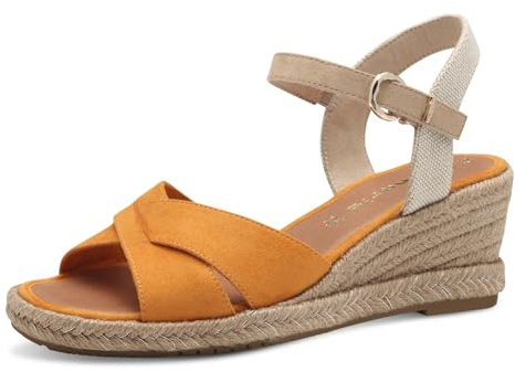 Tamaris Sandalette Damen Keilabsatz orange,EU 42