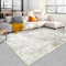Capslpad Beige Abstraktes Teppich Wohnzimmer 140x200cm rutschfest Kurzflor Kunstwolle Schlafzimmer Teppich Waschbar Minimalistisch Bettvorleger Teppiche für Wohnzimmer Schlafzimmer Büro Bereich Dekor