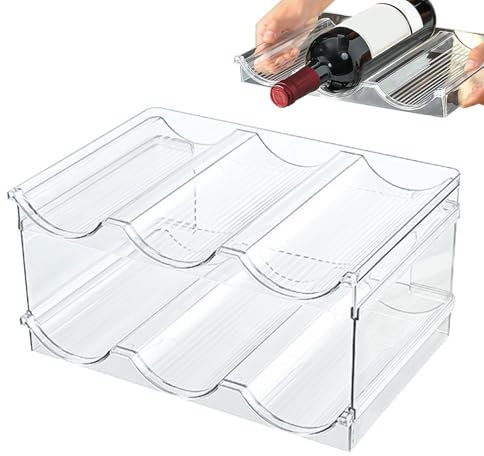 Organisateur de Bouteilles d'eau – Rangement de Cuisine empilable, Solution de Bouteilles Portable | Support de Rangement de Bouteilles Peu encombrant, Armoire de Sport réutilisable pour Bouteilles d