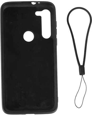 Angoily Silikon Handyhülle Stoßfest Kompatibel mit Moto G8 Power Flüssigsilikon Schutzhülle Schwarz mit Präzisen Aussparungen