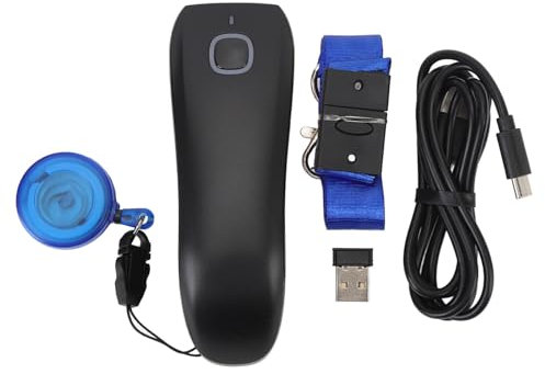 Kleiner Barcode-Scanner, Vielseitige Scanfunktionen, Mehrsprachige Unterstützung für Computer, Smartphones und Tablets mit Bildschirmscannen und Scannen mit Automatischer Erkennung