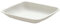 Monouso | 50 Platos Cuadrados de Caña de Azúcar, 6,6x6,6 cm, Color Blanco, Compostable, Biodegradables, Ecológico, Apto para Microondas y Congelador, Eventos y Catering