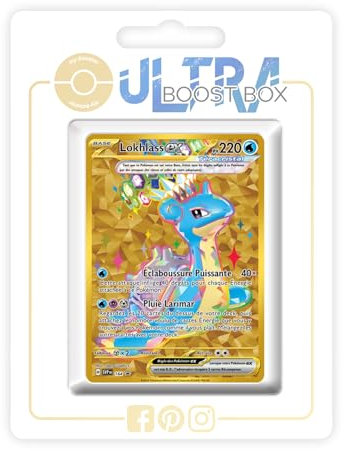 Lokhlass ex (Lapras ex) SV164 Teracristal Oro - Ultraboost X Écarlate et Violet 7 Couronne Stellaire - Box de 10 Cartas Pokémon Francés