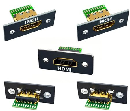 CY Connecteur 5 pièces/Ensemble DIY OEM HDMI 8K Type-A connecteur Femelle Prise avec Montage sur Panneau Type à souder