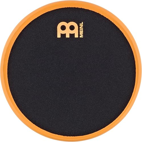 Meinl Cymbals Marshmallow Practice Pad – 4 Zoll Schlagzeug Trommel Übungspad – Mittlerer Rebound – Schaumstoff, Schwarz/Orange (MMP4OR) | Stand montierbar, nahezu geräuschloser Haftton, reduzierter Rückprall, für Schlagzeuger aller Schwierigkeitsstufen