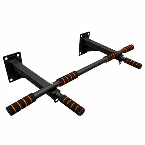 OcioDual Klimmzugstange Wand, Klimzugstange, Sportgeräte Zuhause Für Heimtraining, Klimmzugstange Freistehend, Pull Up Bar, Klimzugststange, Inklusive Schrauben, Klimmzugstangen, Orange