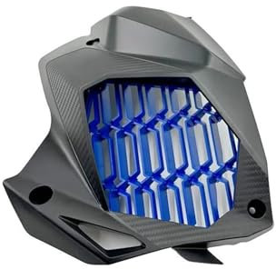 RVEVFBKBAL Motorrad Kühlergrill Für Y&amaha NMAX155 NMAX 155 Für Aerox NVX 155 Motorrad Kühlergrillabdeckung Schutzschutz Kühlerverkleidungsabdeckung(A)