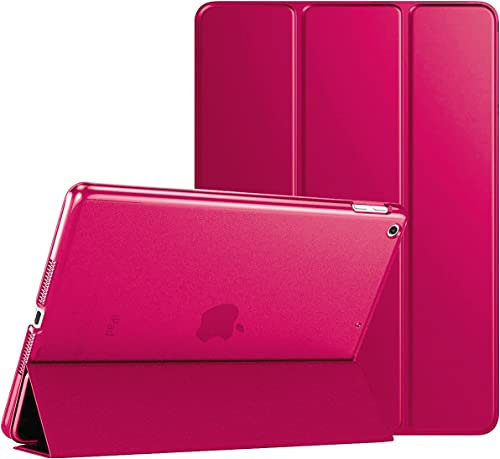 M TECH Smart Case for Apple iPad Pro 9.7 2016 (Model: A1673 A1674 A1675)), Ultra Slim Lightweight Stand Shell Cover with Translucent Frosted Back for iPad Pro 9.7 Inch 2016 (Pink)
