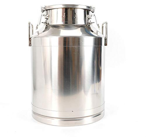 QuatoLuilo 20 l bis 60 l Milchkanne aus Edelstahl mit hochglanzpolierter Oberfläche, langlebig, beulenfest für den gewerblichen Gebrauch und einfach zum Brauen