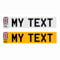 Printed Standard UK Number Plates/Front/Rear/Pair for Cars, Trucks, Trailer