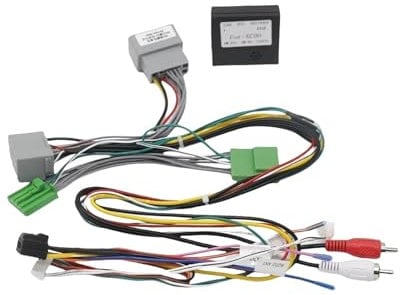 Radio-Kabelbaum, CAN-Bus-Decoder, 16-poliger Stecker auf 14-poligen Stecker, Audio-Cinch-Eingang, Auto-Android-Kabeladapter, kompatibel für Volvo XC90 MK1