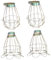 Homoyoyo 4Pcs Vintage Metal Lamp Bulb Guard Clamp Decorative Industrial Light Cage for Home Bar Sturdy Construction with Finish for Pendant Lighting and Creative Decor