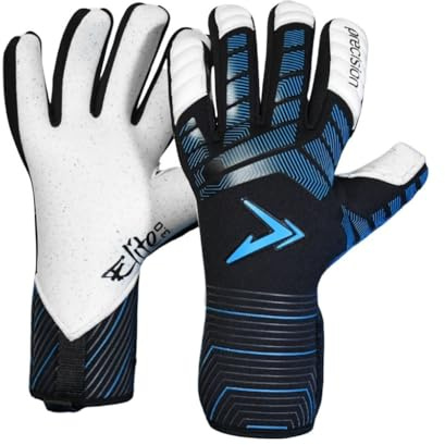 Precision Elite 3.0 Quartz Goalkeeper Gloves, 4 mm Quartz plus Latex Grip, All Weather, Super Lite Negative Cut, Strapless or Strapped Fit