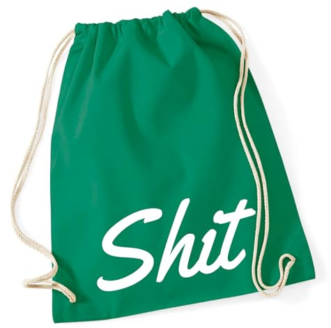 Huuraa Turnbeutel Shit englisch Schriftzug Geschenk