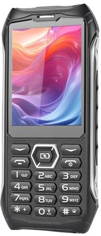 Dpofirs Telefono Sbloccato 4G, Cellulare Robusto con Tasti Grandi Doppia SIM, Schermo da 3,5 Pollici, Batteria da 4500 MAh, Impermeabile IP68, con Pulsante SOS per Chiamate di Emergenza e Lettore MP3