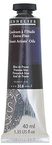 SENNELIER Artists' Extra Fine Oil, 40 ml Tube, Series 2, Prussian Blue, (10-130411-318)