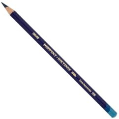 Derwent Inktense Permanent Watercolour Single Pencil, Green Aquamarine (1220), 4mm Premium Core Strength, Water-Soluble, Ideal for Drawing, Colouring & Painting on Paper & Fabric, Professional Quality (2301877)